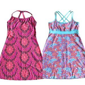 Prana & Lola by AFG Bundle of Athletic Built in Shelf Bra Dresses - Size S/M